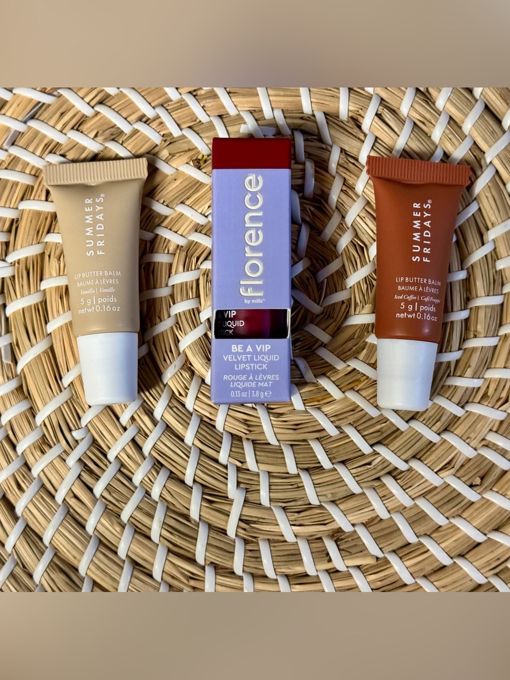 3 Pc Summer Fridays Lip Butter Balm & Florence by Mills Velvet Liquid Lipstick 💄